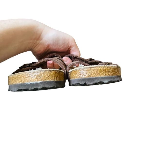 Birkenstock Brown Granada Mocha Strappy Sandals SZ 7-7.5 - Picture 9 of 14